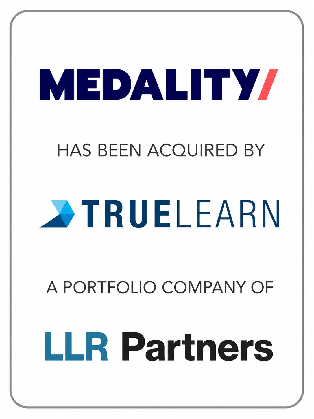 Medality has been acquired by TrueLearn