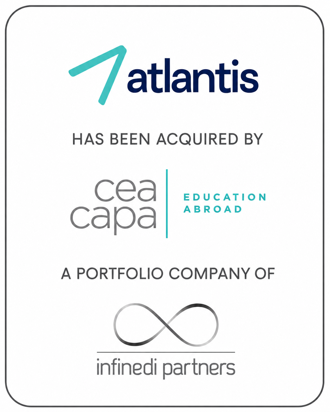 Atlantis has been acquired by Infinedi-owned CEA CAPA Education Abroad