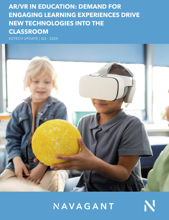 AR/VR in Education: Demand for Engaging Learning Experiences Drives New Technologies Into the Classroom, EdTech Update, Q3 2024